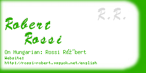 robert rossi business card